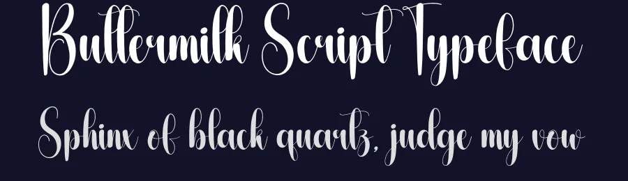 Buttermilk Script Typeface by creativeletter — Script Handwritten Font — thumbnail 2