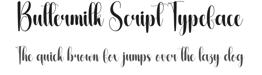 Buttermilk Script Typeface by creativeletter — Script Handwritten Font