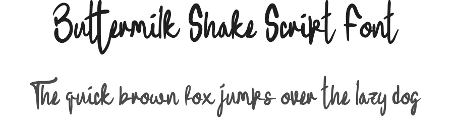 Buttermilk Shake Script Font by levincreative — Script Handwritten Font