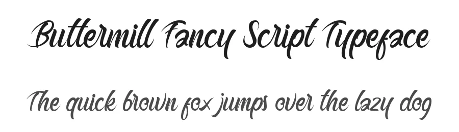 Buttermill Fancy Script Typeface by typotopia — Script Handwritten Font