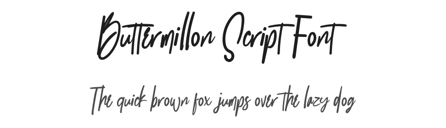 Buttermillon Script Font by kateengciu — Script Handwritten Font