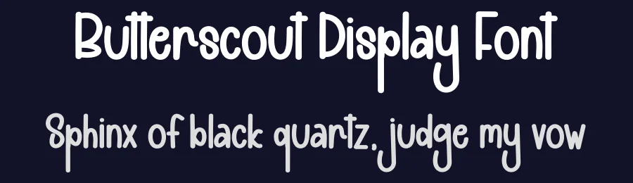 Butterscout Display Font by andikastudio — Display Font — thumbnail 2