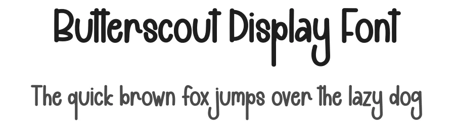 Butterscout Display Font by andikastudio — Display Font