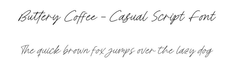 Buttery Coffee – Casual Script Font by letterenastudios — Script Handwritten Font