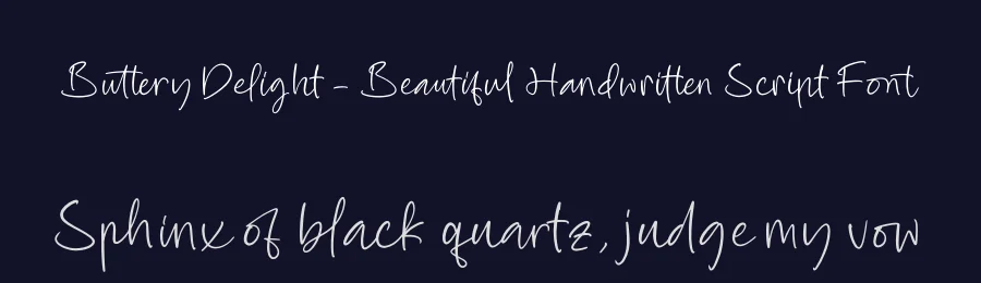 Buttery Delight – Beautiful Handwritten Script Font by stylishtype.co — Script Handwritten Font — thumbnail 2