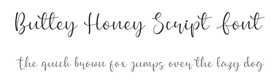 Buttey Honey Script Font by singapur21 β Script Handwritten Font