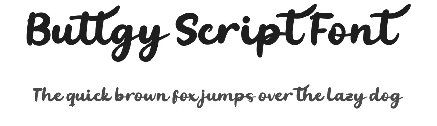 Buttgy Script Font by twinletter — Script Handwritten Font