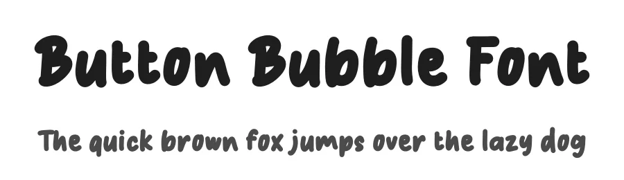 Button Bubble Font by Studio Hello Good — Display Font
