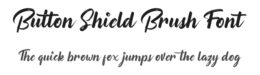 Button Shield Brush Font by Ketikata Studio — Script Handwritten Font