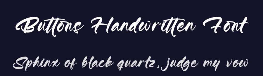 Buttons Handwritten Font by Integritype Studio — Script Handwritten Font — thumbnail 2