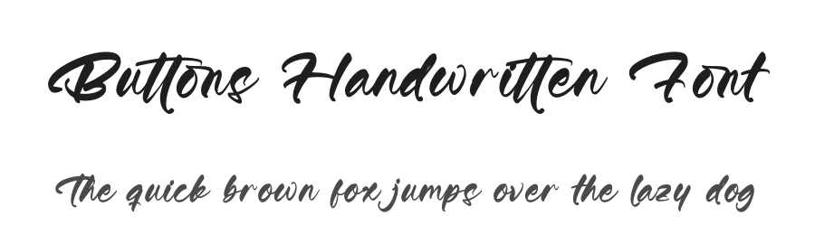 Buttons Handwritten Font by Integritype Studio — Script Handwritten Font