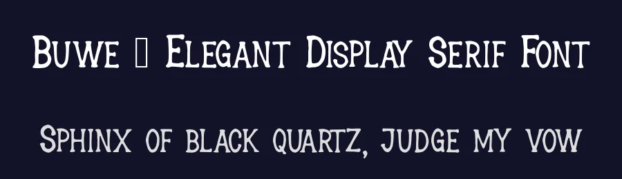 Buwe – Elegant Display Serif Font by AstutiStudio — Display Font — thumbnail 2