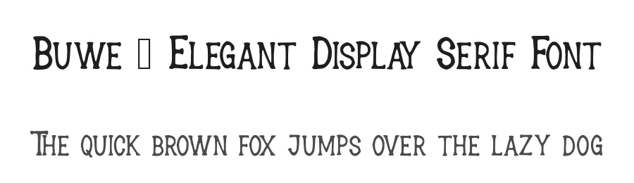 Buwe – Elegant Display Serif Font by AstutiStudio — Display Font