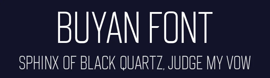 Buyan Font by Yu Type — Sans Serif Font — thumbnail 2