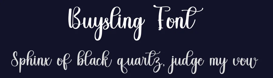 Buysling Font by freshtypeink — Script Handwritten Font — thumbnail 2