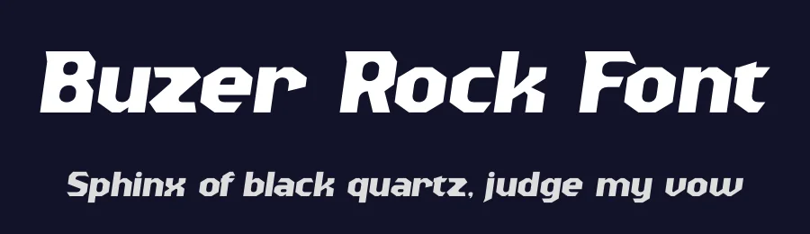 Buzer Rock Font by timelesstype.co — Display Font — thumbnail 2