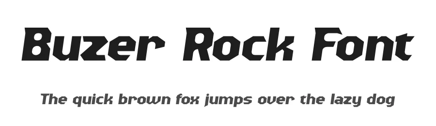 Buzer Rock Font by timelesstype.co — Display Font
