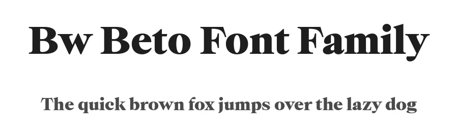 Bw Beto Font Family by Alberto Romanos — Serif Font