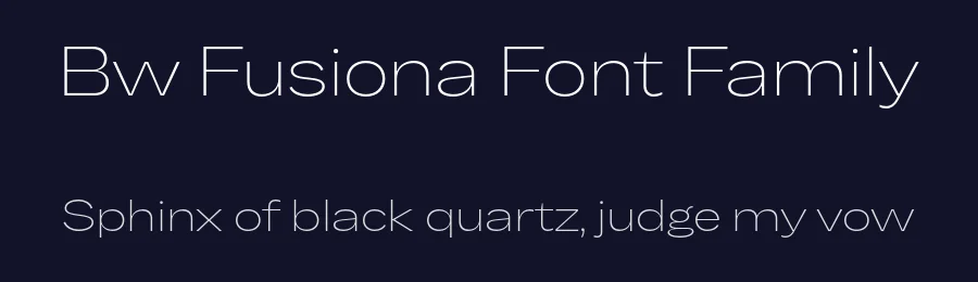 Bw Fusiona Font Family by Alberto Romanos — Sans Serif Font — thumbnail 2