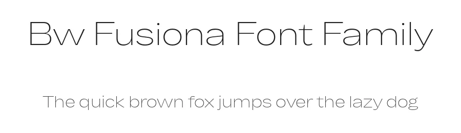Bw Fusiona Font Family by Alberto Romanos — Sans Serif Font