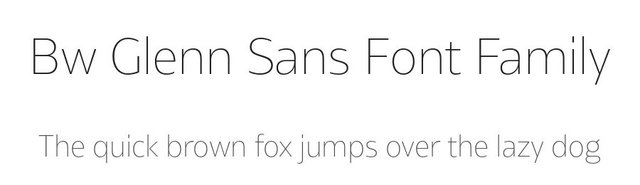 Bw Glenn Sans Font Family by Alberto Romanos — Sans Serif Font