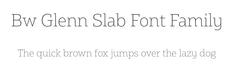 Bw Glenn Slab Font Family by Alberto Romanos — Decorative Font