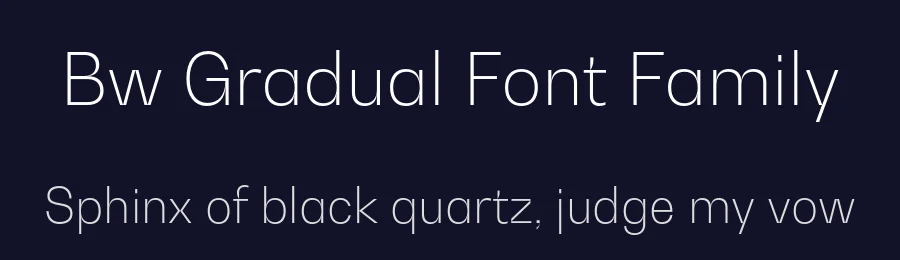 Bw Gradual Font Family by Alberto Romanos — Sans Serif Font — thumbnail 2