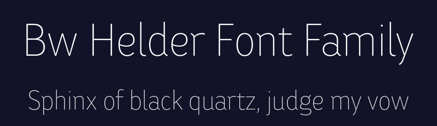 Bw Helder Font Family by Alberto Romanos — Sans Serif Font — thumbnail 2