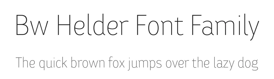 Bw Helder Font Family by Alberto Romanos — Sans Serif Font