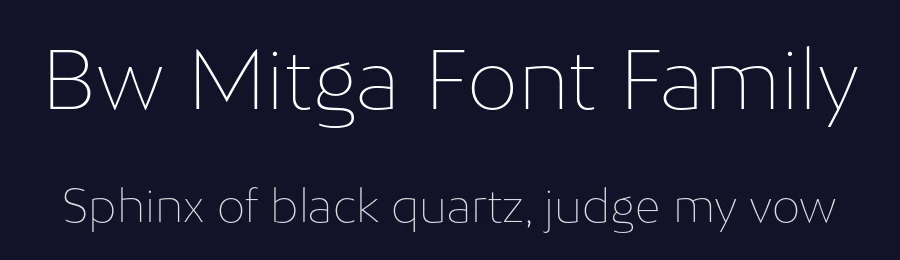 Bw Mitga Font Family by Alberto Romanos — Decorative Font — thumbnail 2