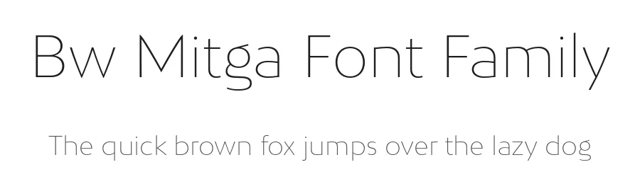 Bw Mitga Font Family by Alberto Romanos — Decorative Font