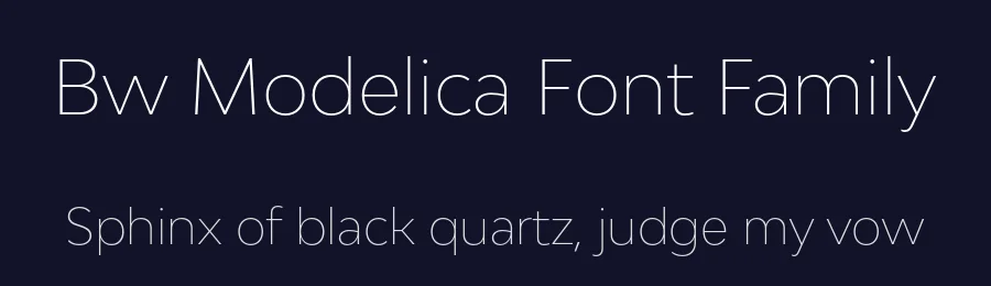 Bw Modelica Font Family by Alberto Romanos — Decorative Font — thumbnail 2