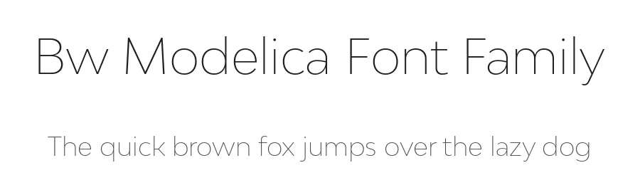 Bw Modelica Font Family by Alberto Romanos — Decorative Font