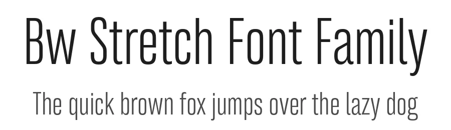 Bw Stretch Font Family by Alberto Romanos — Decorative Font