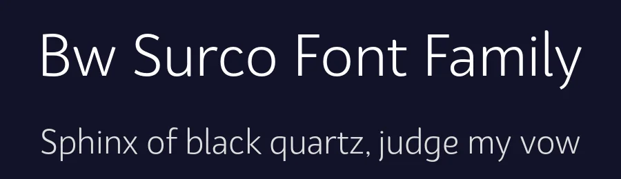 Bw Surco Font Family by Alberto Romanos — Sans Serif Font — thumbnail 2