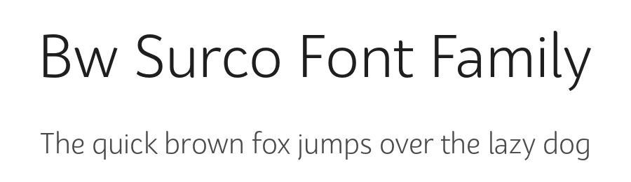 Bw Surco Font Family by Alberto Romanos — Sans Serif Font