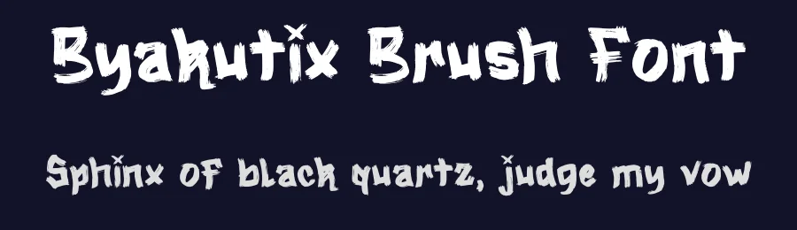 Byakutix Brush Font by Dhabee — Script Handwritten Font — thumbnail 2