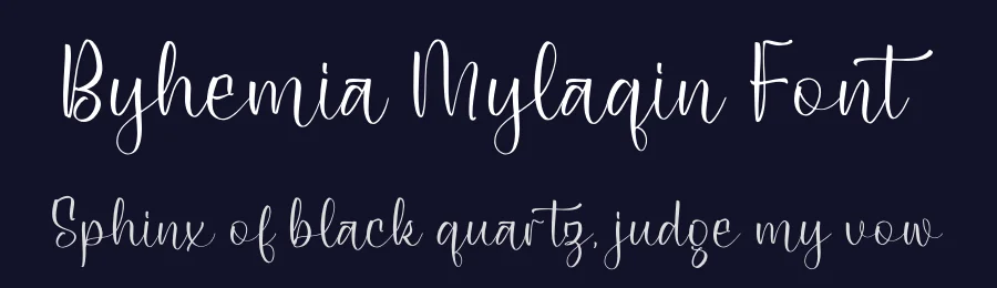 Byhemia Mylaqin Font by perspectype — Script Handwritten Font — thumbnail 2