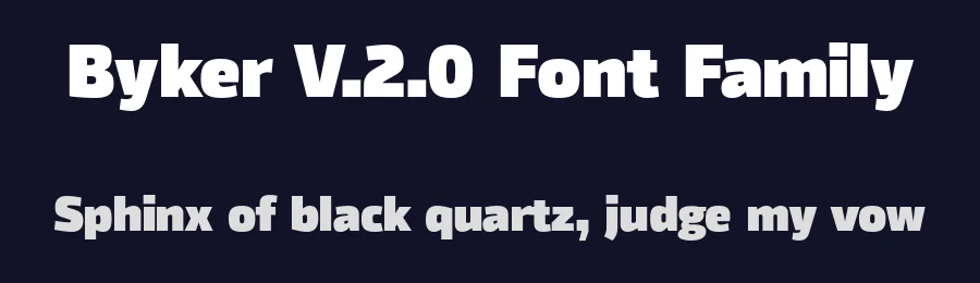 Byker V.2.0 Font Family by The Northern Block — Sans Serif Font — thumbnail 2