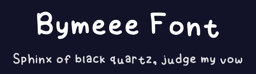Bymeee Font by rinaeml — Decorative Font — thumbnail 2