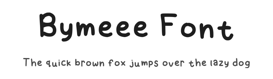 Bymeee Font by rinaeml β Decorative Font