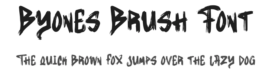 Byones Brush Font by Dhabee — Script Handwritten Font