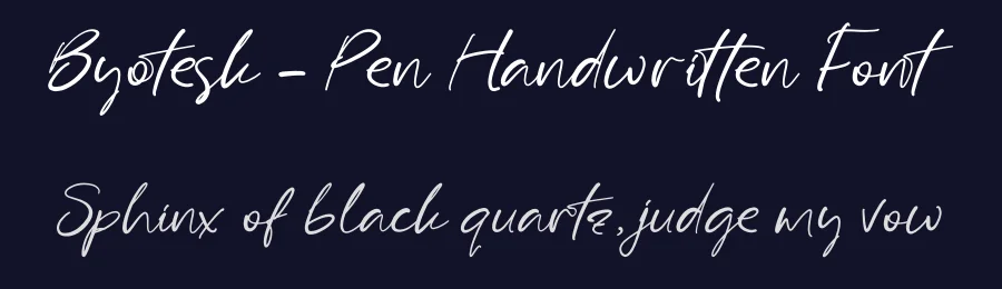 Byotesk – Pen Handwritten Font by stylishtype.co — Serif Font — thumbnail 2