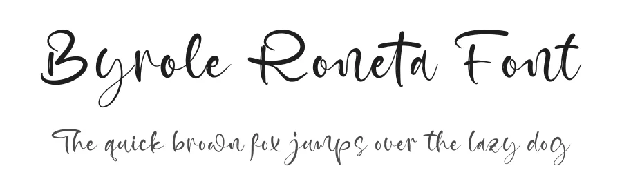 Byrole Roneta Font by stylishtype.co — Script Handwritten Font