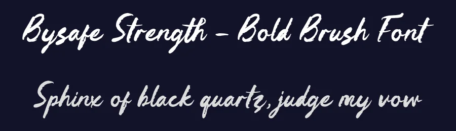 Bysafe Strength – Bold Brush Font by stylishtype.co — Script Handwritten Font — thumbnail 2