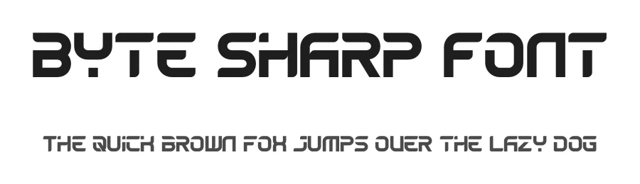 Byte Sharp Font by figuree — Sans Serif Font