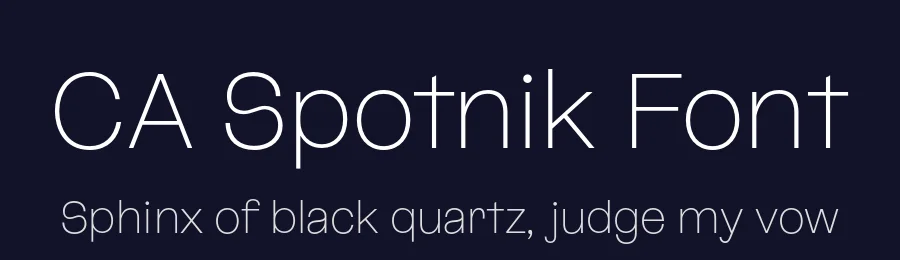 CA Spotnik Font by Cape Arcona Type Foundry — Sans Serif Font — thumbnail 2