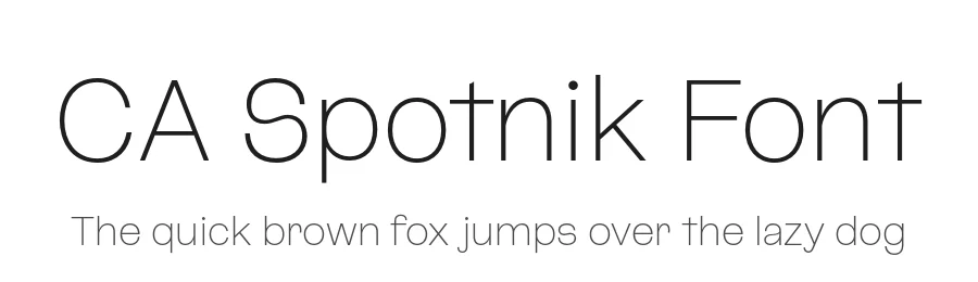 CA Spotnik Font by Cape Arcona Type Foundry — Sans Serif Font