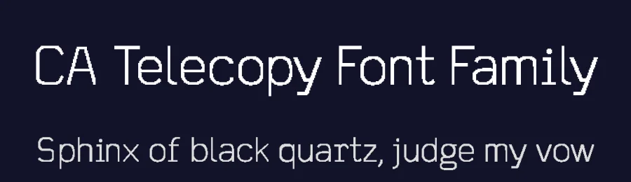 CA Telecopy Font Family by Cape Arcona Type Foundry — Display Font — thumbnail 2