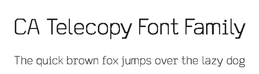 CA Telecopy Font Family by Cape Arcona Type Foundry — Display Font